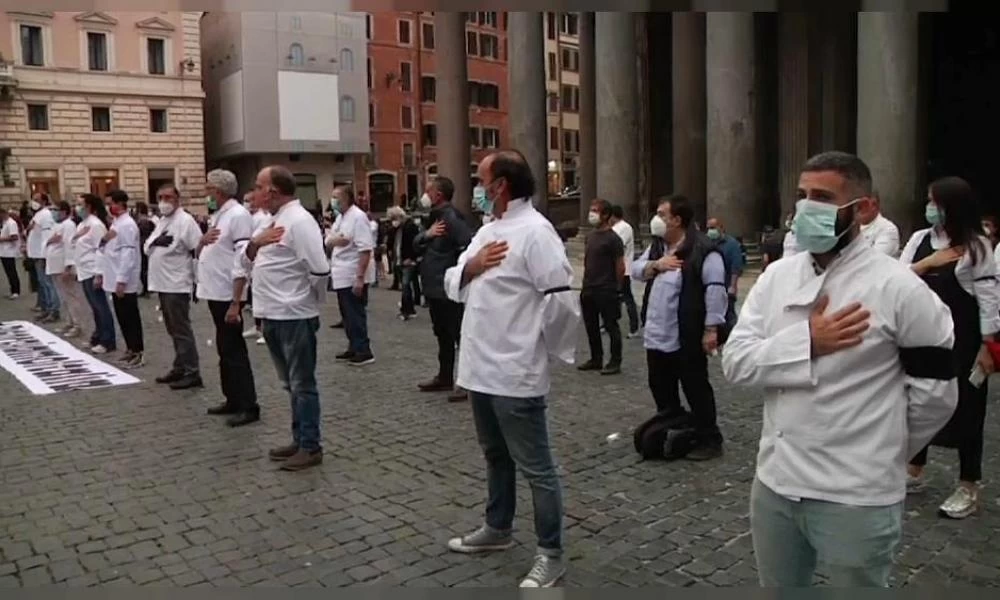 Γερμανία: Διαδηλώσεις στην Στουτγάρδη κατά των μέτρων για τον κορονοϊό